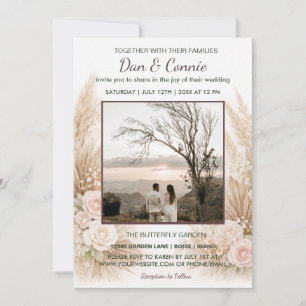 Floral Wedding Invite Digital Download Available