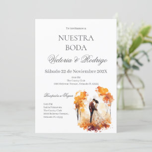 Floral Wedding invite in Spanish