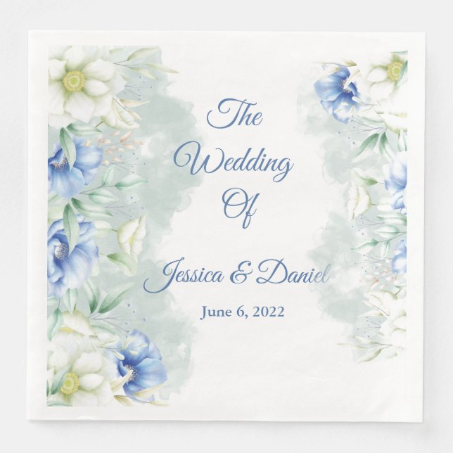 Floral Wedding   Napkins (Front)