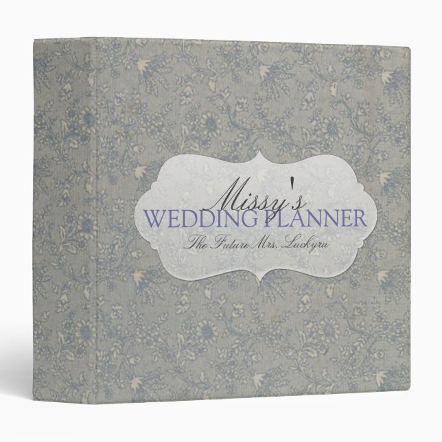Floral Wedding Planner Binder (Front/Spine)
