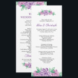 Floral Wedding Program Template<br><div class="desc">Elegant and customizable wedding program template to guide your guests through the ceremony with style. Perfect for any wedding theme,  easily editable and print-ready.</div>