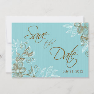 Floral Wedding Save The Date