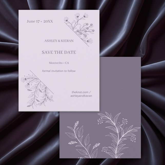 Floral Wedding Save the Date Budget Invitation Flyer (Creator Uploaded)
