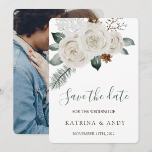 Floral Wedding Save The Date Cards