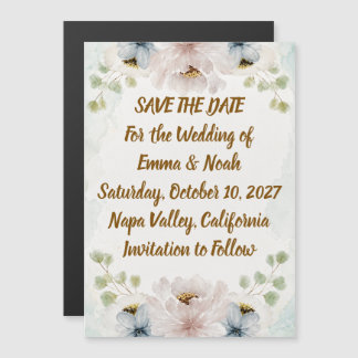 Floral Wedding Save the Date | Personalized Card