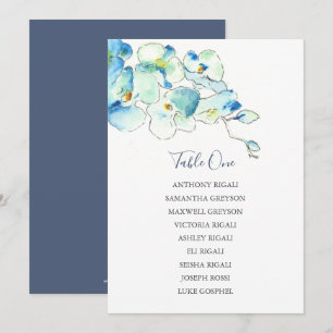 Floral Wedding Seating Chart, Table Plan Invitation