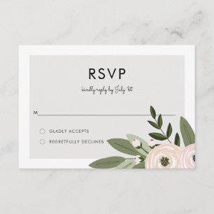 Floral Wedding Sprigs RSVP