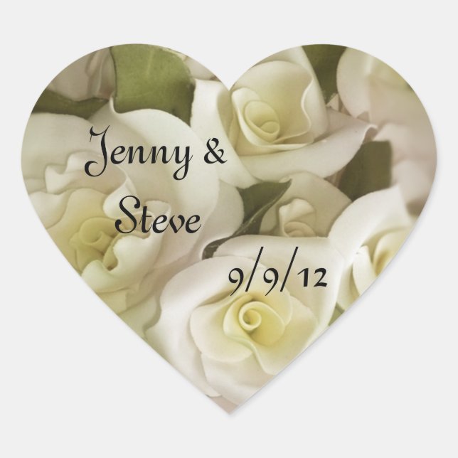 Floral Wedding Stickers (Front)