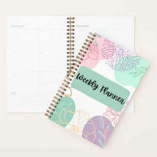 Floral Weekly/Monthly Planner
