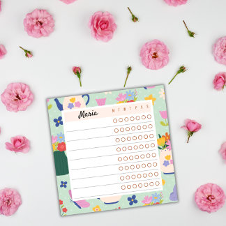 Floral Weekly Planner – Blossom Time Sticky Notes