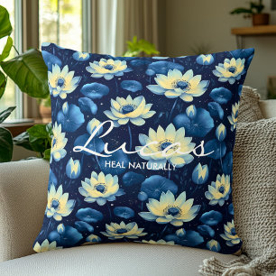 Floral Wellness Cushion with Personalized Message