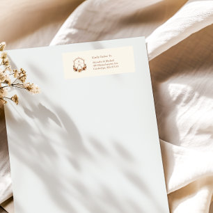 Floral Western Crest Monogram Wedding 