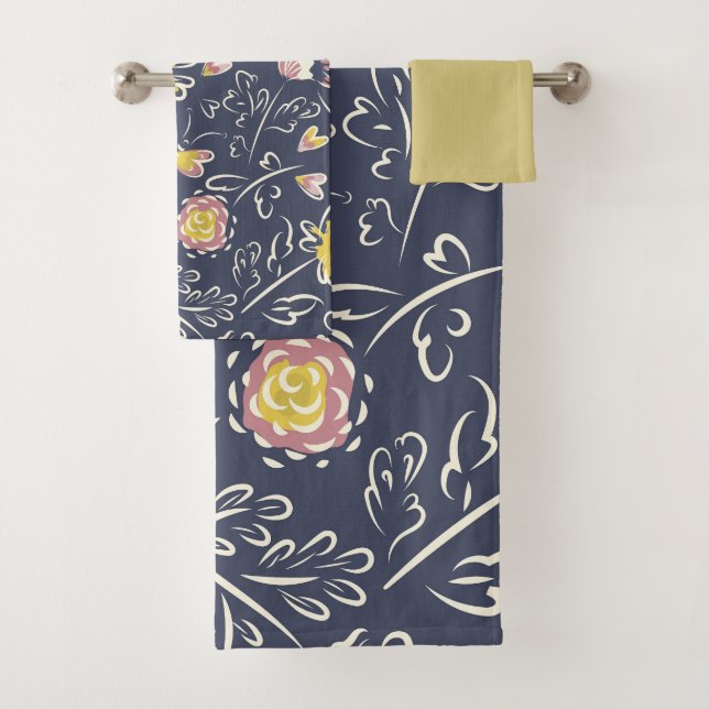 Floral Whirlwind  Bath Towel Set (Insitu)