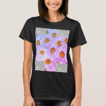 Floral white women's t-shirt