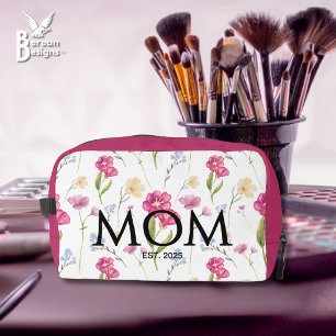 Floral Wildflower New Mom Gift Mom Established  Dopp Kit