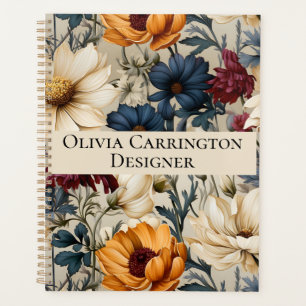 Floral Wildflowers Personalized Planner