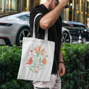 Floral Wildflowers Tote Bag