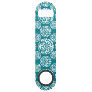 Floral winter snowflake speed bottle opener