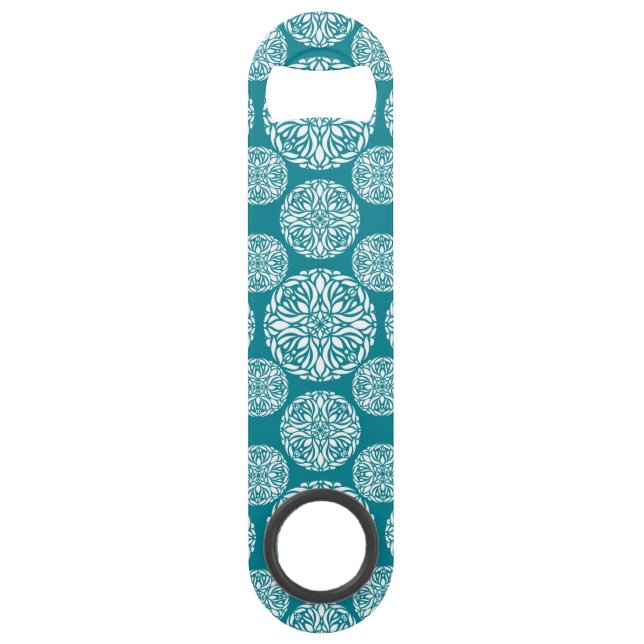 Floral winter snowflake speed bottle opener (Front)