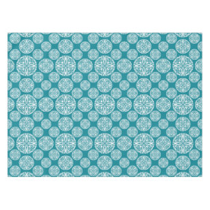 Floral winter snowflake tablecloth