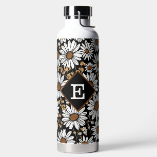 Floral with Monogram Water Bottle