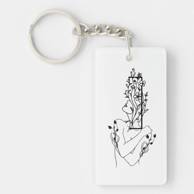 FLORAL WOMEN KEYCHAIN (Front)
