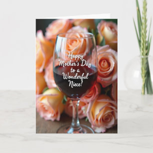 Floral Wonderful Niece Day Card