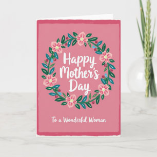 Floral Wonderful Woman Card
