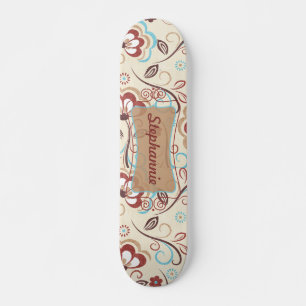 Floral Wonders Mini Skateboard