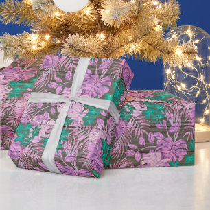 Floral Wood Modern Popular Wrapping Paper
