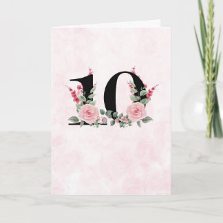 Floral Work 10 - Anniversary Card