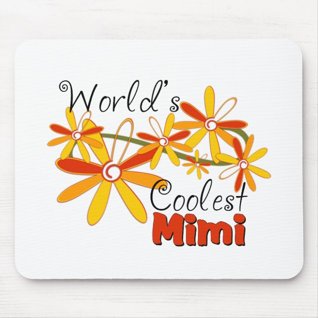 Floral World's Coolest Mimi Mouse Pad (Front)