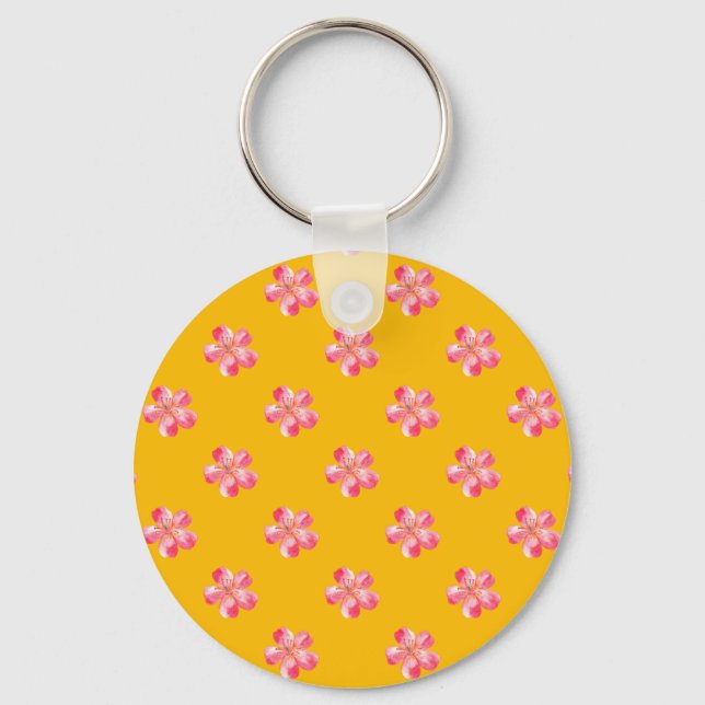 Floral Wrap Dress Keychain (Front)