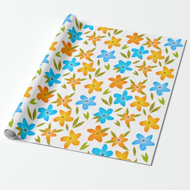 Floral Wrapping paper (Unrolled)