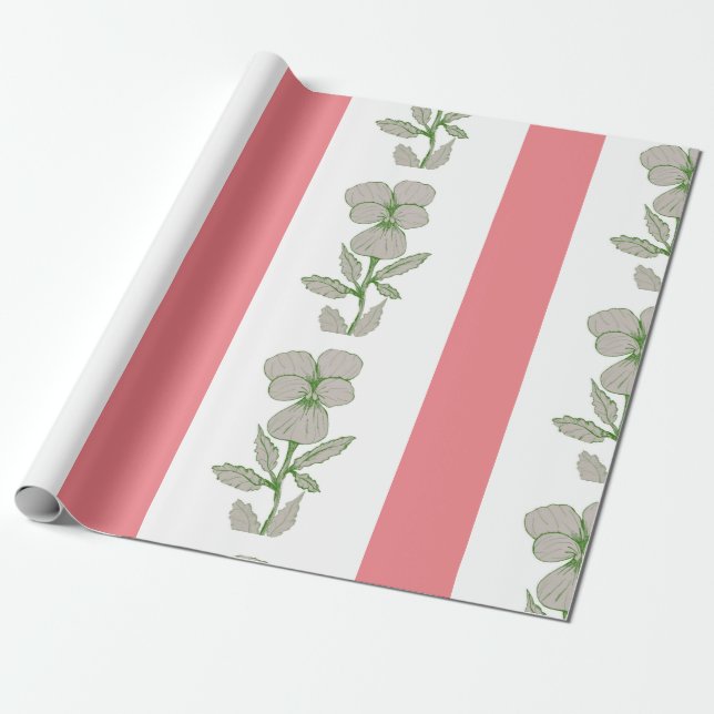 Floral Wrapping paper (Unrolled)