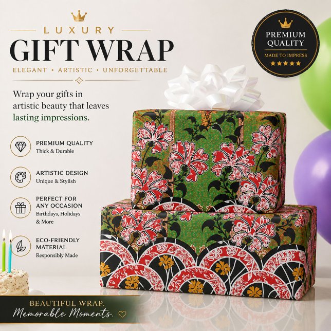 Floral Wrapping Paper | Ornamental Gift Wrap (Creator Uploaded)