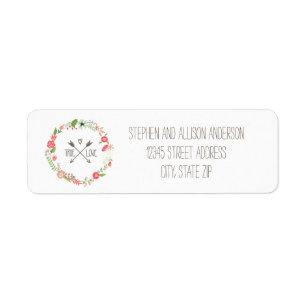 Floral Wreath - Address Labels