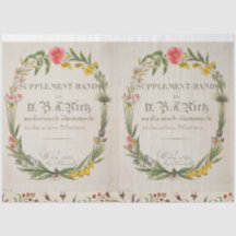 Floral Wreath Botanical tissue