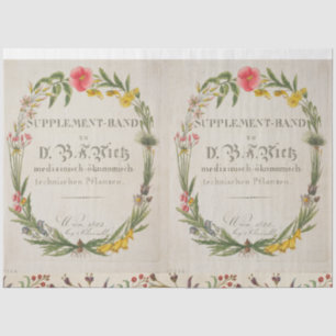 Floral Wreath Botanical tissue Tissue Paper