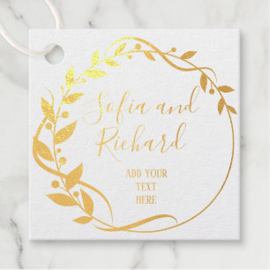 floral wreath frame botanical thank you template favour tags