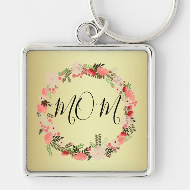 Floral Wreath Keychain (Front)