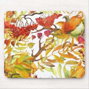 Floral Wreath Mouse Pad