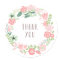 Floral Wreath | Thank You Stickers