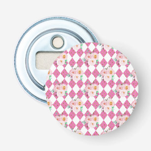 Floral Wreath Wedding Invitation Bottle Opener