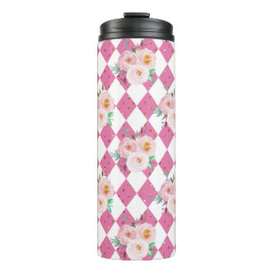 Floral Wreath Wedding Invitation Thermal Tumbler