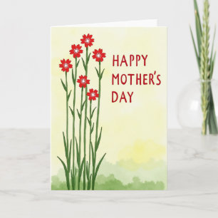 Floral Yellow Pattern Card