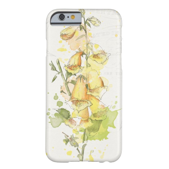 Floral Yellow Splash Case-Mate iPhone Case (Back)