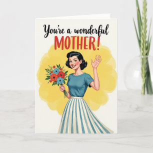 Floral Youre A Great Mom Card