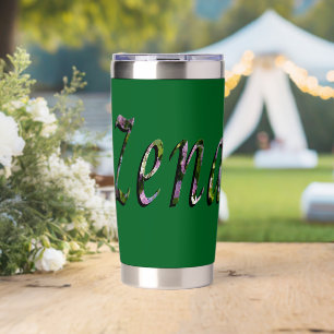 Floral Zena Name, Insulated Tumbler