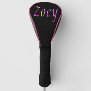 Floral Zoey Name, Golf Head Cover